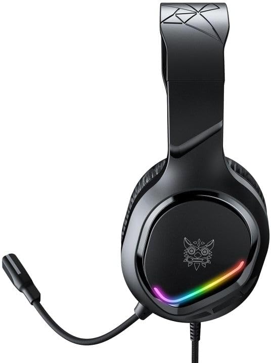 ONIKUMA X31 RGB Gaming Headphone Wired Headset – Yüksek Ses Kalitesi, Gürültü Engelleme Mikrofonu, Konforlu Tasarım